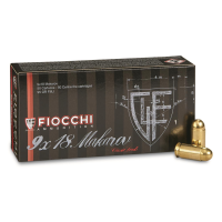 Fiocchi Pistol Shooting Dynamics 9x18mm Makarov FMJ 95 Grain 50 Rounds