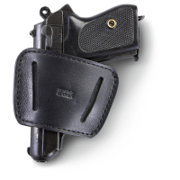 Leather Belt Slide Holster .22/.25/.32/.380 Caliber Handguns Ambidextrous