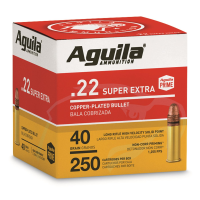 Aguila Super Extra High Velocity .22LR CPSP 40 Grain 250 Rounds