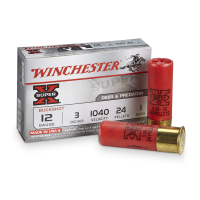 Winchester Super-X Buckshot 12 Gauge 3" Shell 1 Buck 24 Pellets 5 Rounds