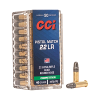 CCI Pistol Match .22LR LRN 40 Grain 50 Rounds