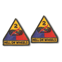 U.S. Military Surplus 2nd Armored Division Class A Patches 2 Pack New