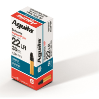 Aguila Subsonic .22LR HP 38 Grain 50 Rounds