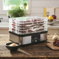 LEM 5-Tray Food Dehydrator with Clear Body