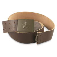 Czech Military Surplus Leather Belt Used