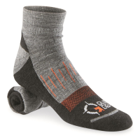 Guide Gear Men's Merino Wool Blend Midweight Quarter Crew Socks 3 Pairs