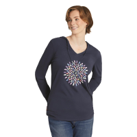 Life is Good Women's Pretty Flower Burst Crusher Lite Hoodie