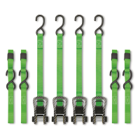 SmartStraps Carbon X 14' 1500-lb. Ratchet Tie Down 4 Pack