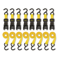 Stanley 1" x 10' Ratchet Strap 8 Pack