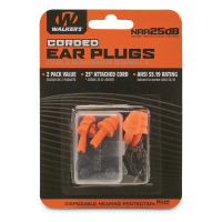 Walker's Corded Ear Plugs 2 Pairs