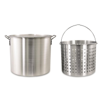 Chard 60-qt. Aluminum Stock Pot with Strainer Basket