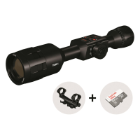 ATN ThOR 4 (640x480) 2.5-25x Smart HD Thermal Rifle Scope with Dual Ring Cantilever Mount & SD Card