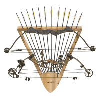 Rush Creek Creations Rustic Series 2-Compound Bow/12-Arrow Wall Rack