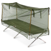 U.S. Military Surplus Mosquito Net with Poles New