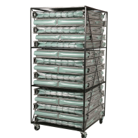 Blantex XM-6 Extra Wide Folding Steel Cots with Cart 15 Pack
