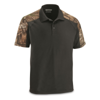 Guide Gear Men's Camo Detail Polo Shirt
