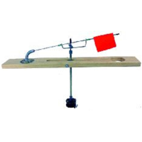 H.T. Enterprises Husky Wooden Tip-Up with Deluxe Trip Wire