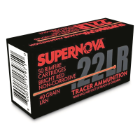 Supernova Red Tracer Ammo .22LR LRN 40 Grain 50 Rounds
