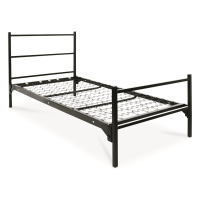 Blantex MIL125SQ U.S. Military Bunkable Single Bed 1.25 Square Posts