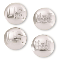 U.S. Military Surplus Enlisted Men's Collar Engineer Insignia 2 Pack New