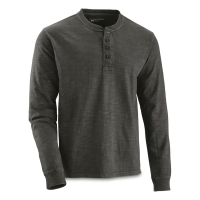 Guide Gear Washed Henley Long-Sleeve Tee