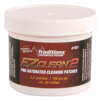 Traditions EZ-Clean 2 Pre-Saturated 2.5" Cleaning Patches 100 Pack