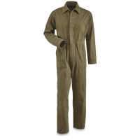 Dutch Military Surplus Olive Drab Cotton Coveralls Used