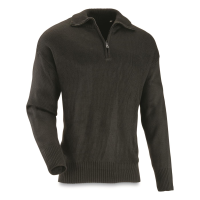 Italian Forestry Service Quarter Zip Sweater New