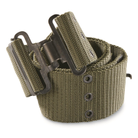Greek Military Surplus Olive Drab Pistol Belts 3 Pack New