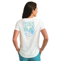 Women's Huk Set V-Neck Short Sleeve T-Shirt