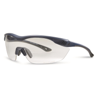 Edge Eyewear Tactical Overlord Blue Frame Vapor Shield Shooting Glasses