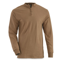 Norwegian Military Surplus Quarter Zip Long Sleeve Base Layer Shirt 4 Pack New