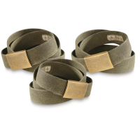 German Military Surplus Canvas Trouser Belts 3 Pack Like New