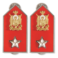 Italian Military Surplus NCO Collar Tab Badge Set 2 Pieces New