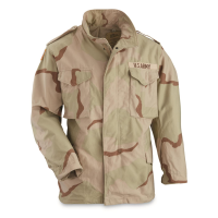 U.S. Military Surplus M65 Field Jacket 3-Color Desert Camo Used