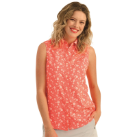 Huk Women's Tide Point Button-Down Sleeveless Shirt