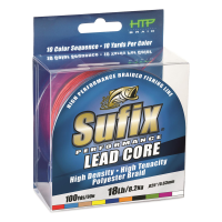 Sufix Performance Lead Core Braided Fishing Line 100 Yards Metered