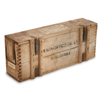 Italian Navy Surplus Wood Crate 28.75" x 11.75" x 7" Used