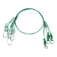 Eagle Claw 9" Steel Leader with Ball Bearing Swivel 3 Pack