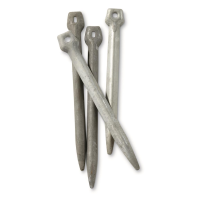 German Military Surplus WWII Aluminum Tent Stakes 4 Pack Used