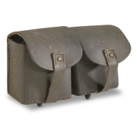 Italian Military Surplus Leather Pouch Used