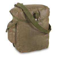 French Military Surplus Gas Mask Bag 2 Pack Used