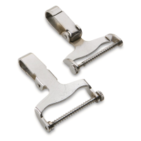 Italian Military Surplus Chrome Holster Belt Clip 2 Pack Used