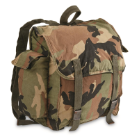 Croatian Military Surplus Woodland Camo Rucksack Used