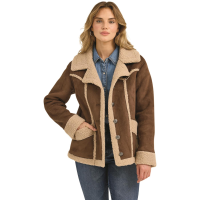 Wrangler Women's Faux Shearling Barn Coat