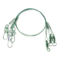 Eagle Claw 12" Steel Leader with Ball Bearing Swivel 3 Pack