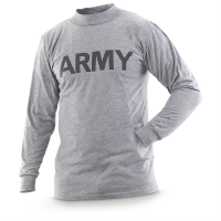 U.S. Military Surplus Army Long Sleeve T-Shirt New