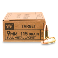 Winchester Service Grade 9mm Luger FMJ-FN 115 Grain 50 Rounds