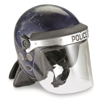British Police Surplus Riot Helmet Used