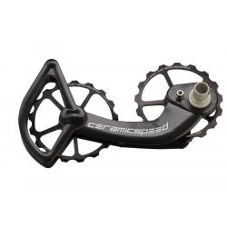 CeramicSpeed Shimano 10/11-speed Oversized Pulley Wheel System: Coated, Alloy Pulley, Carbon Cage, Black